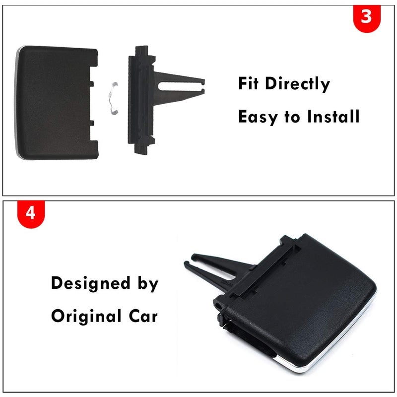 Moonlinks Compatible with Mercedes Benz Air Vent Outlet Tabs, Front Center Row Air Vent Clip Tab Replacement for W166 ML Class 2012-2015 GLE Class 2016-2019 X166 GL Class 2013-2016 GLS Class 2017-2019 - Image 5